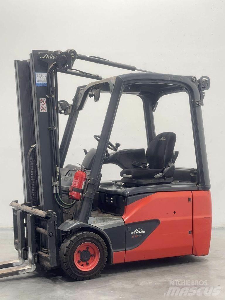Linde E16-02-386 El gaffeltrucks