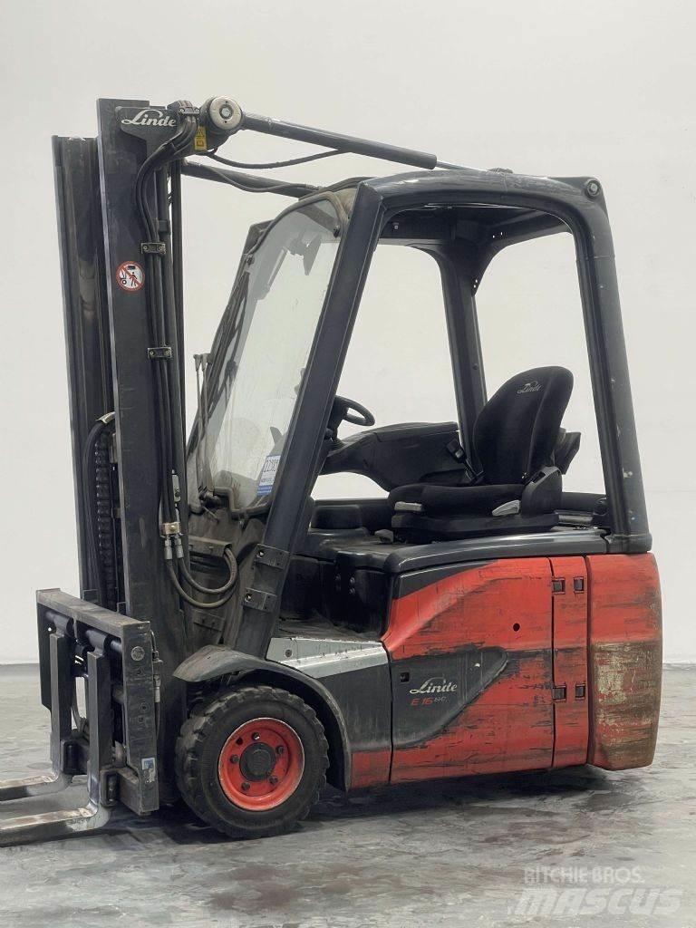 Linde E16C-02-386 El gaffeltrucks
