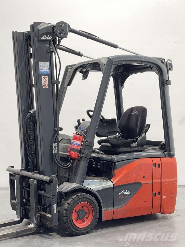 Linde E16C-02-386 El gaffeltrucks