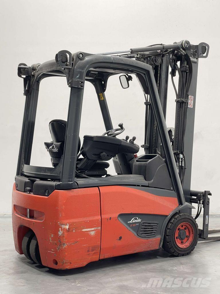 Linde E16C-02-386 El gaffeltrucks