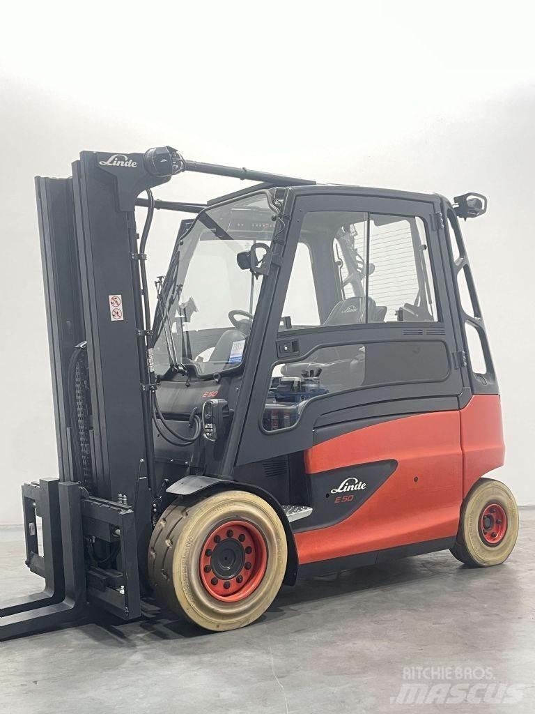 Linde E50HL-01-388 El gaffeltrucks