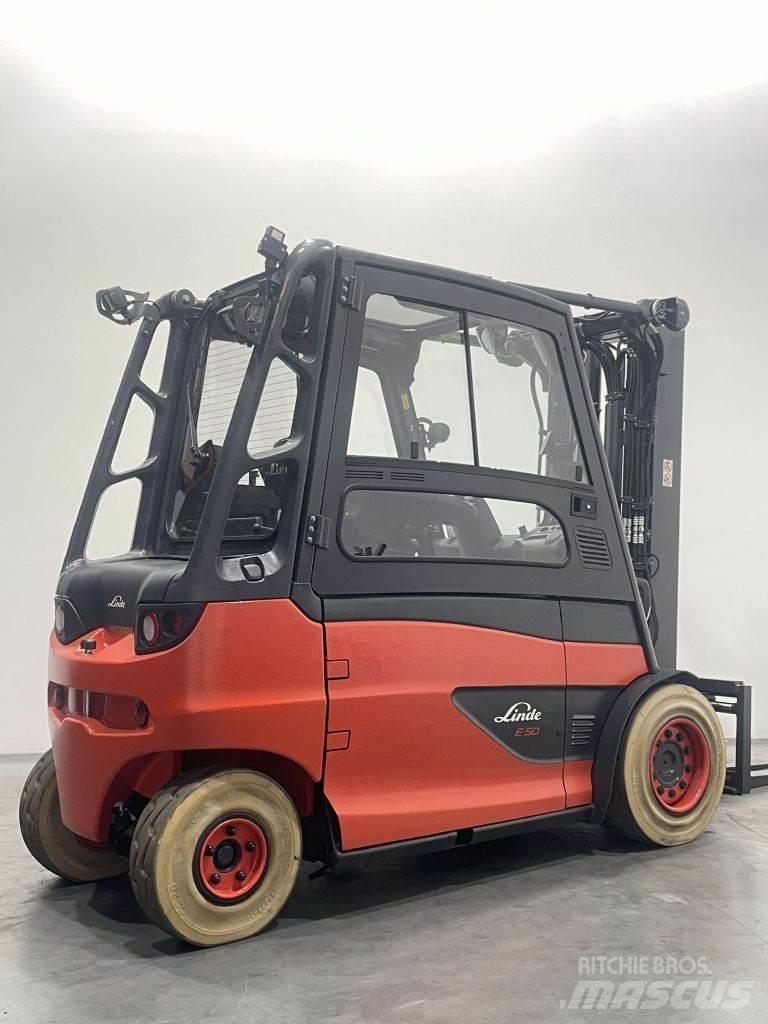 Linde E50HL-01-388 El gaffeltrucks