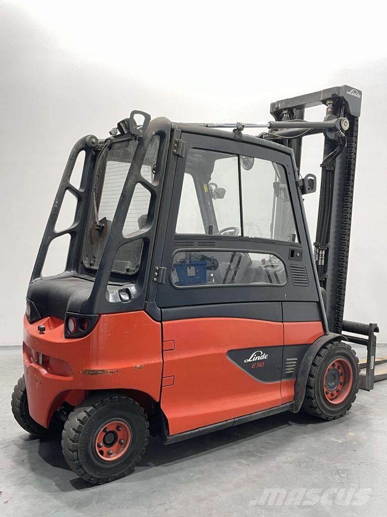 Linde E50HL-01-388 El gaffeltrucks