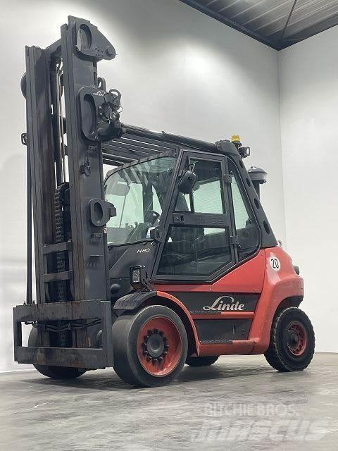 Linde H80D-02-396 Diesel gaffeltrucks