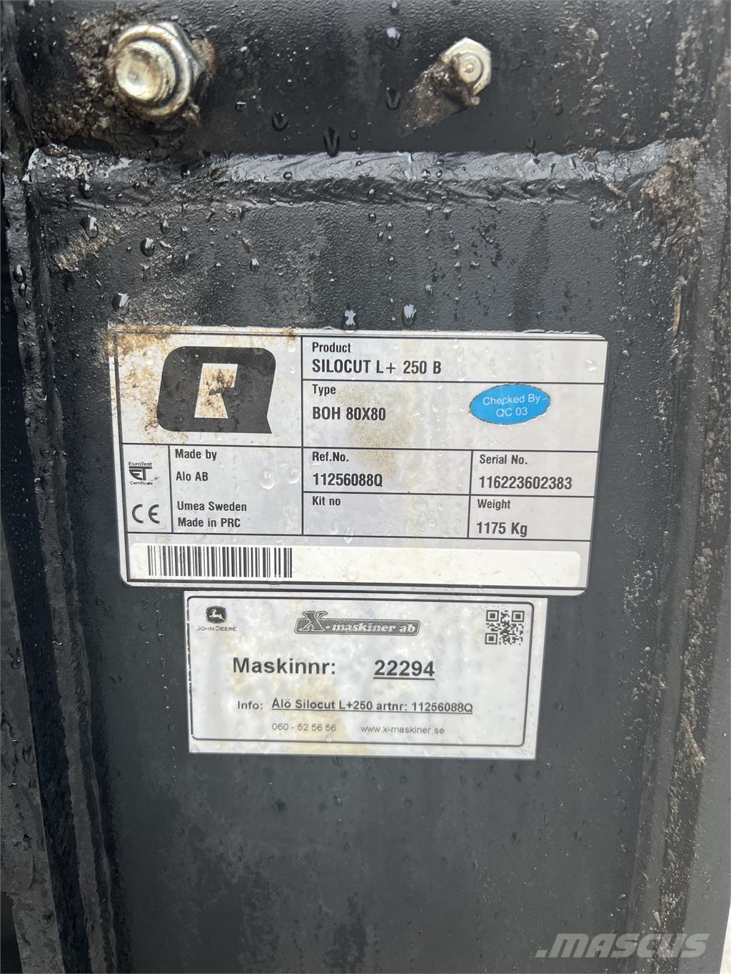 Ålö Silocut L+ 250 Andet Tilbehør og dele