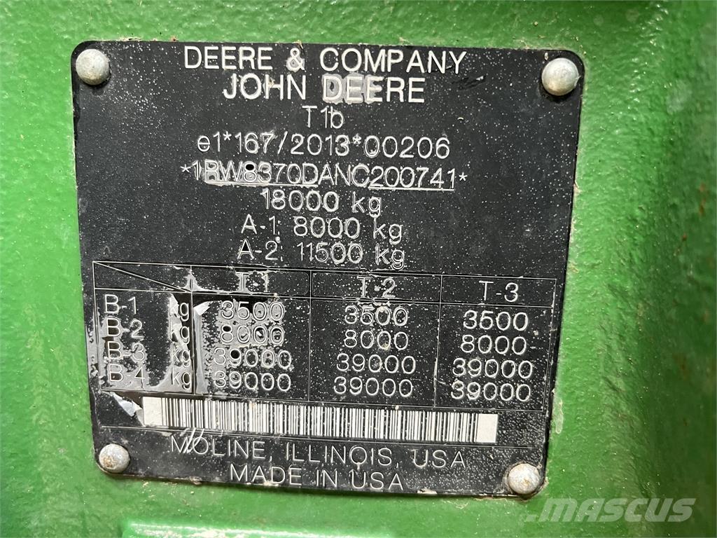 John Deere 8R 370 Traktorer