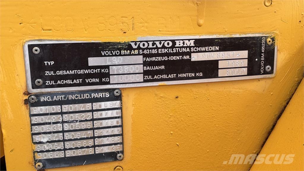 Volvo L90 LASTMASKIN Læssemaskiner på hjul