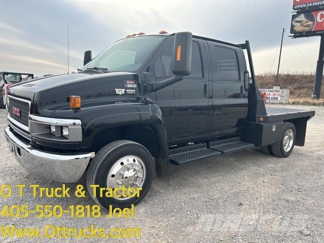 GMC C5500 Flatbed lastbiler med spil