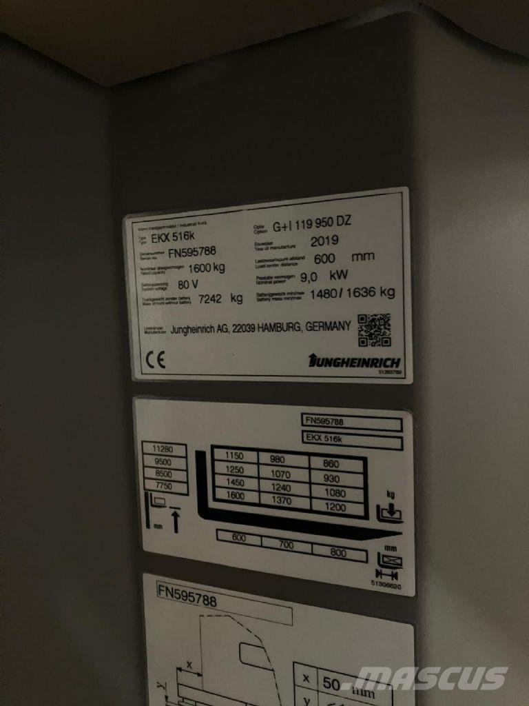 Jungheinrich EKX 516K Plukketruck, høj