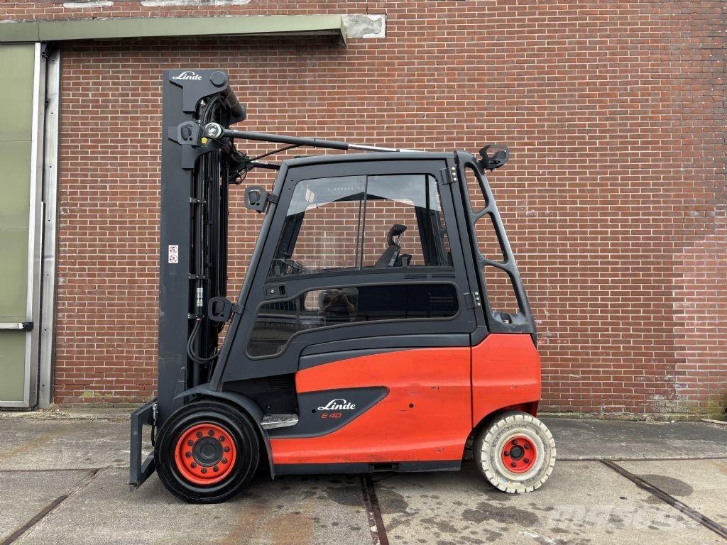 Linde E40HL-01/600 El gaffeltrucks