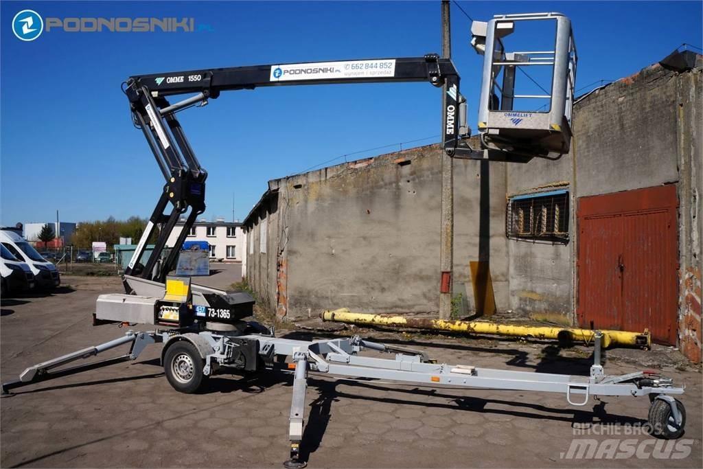 Omme 1550 EBZX Trailermonterede lifte