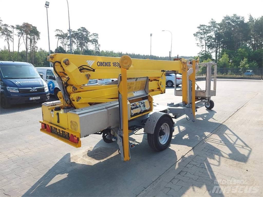 Omme 1830 EBZX Trailermonterede lifte