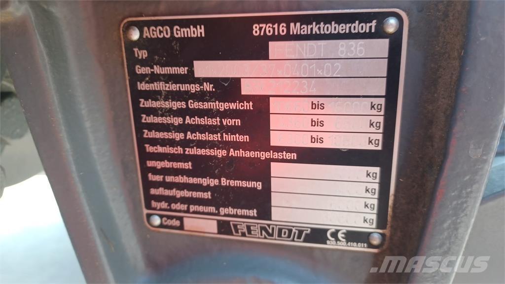 Fendt 828 SCR Traktorer