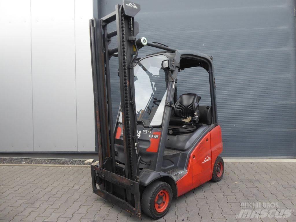 Linde H16D Diesel gaffeltrucks