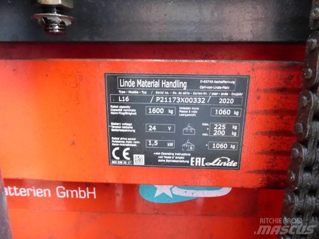 Linde L16 Gaffelstabler med gående fører