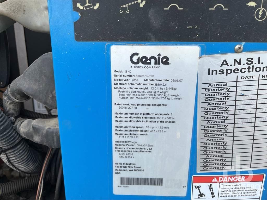 Genie S40 Bomlifte med knækarm