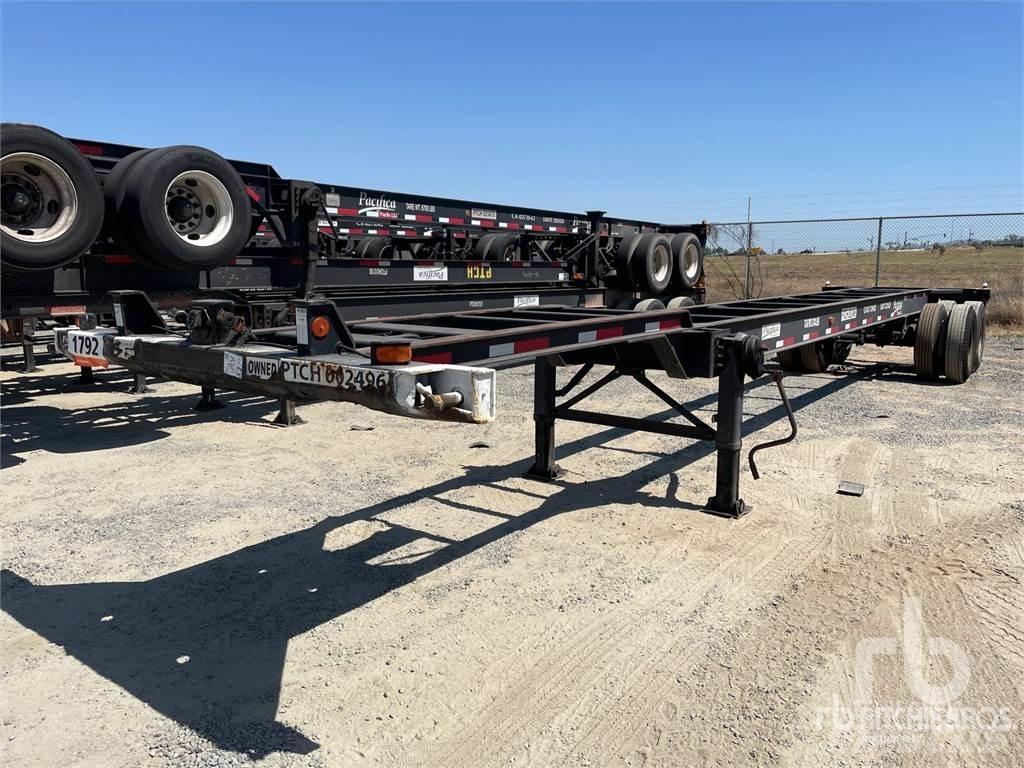  JDBER 40 ft T/A Semi-trailer med containerramme