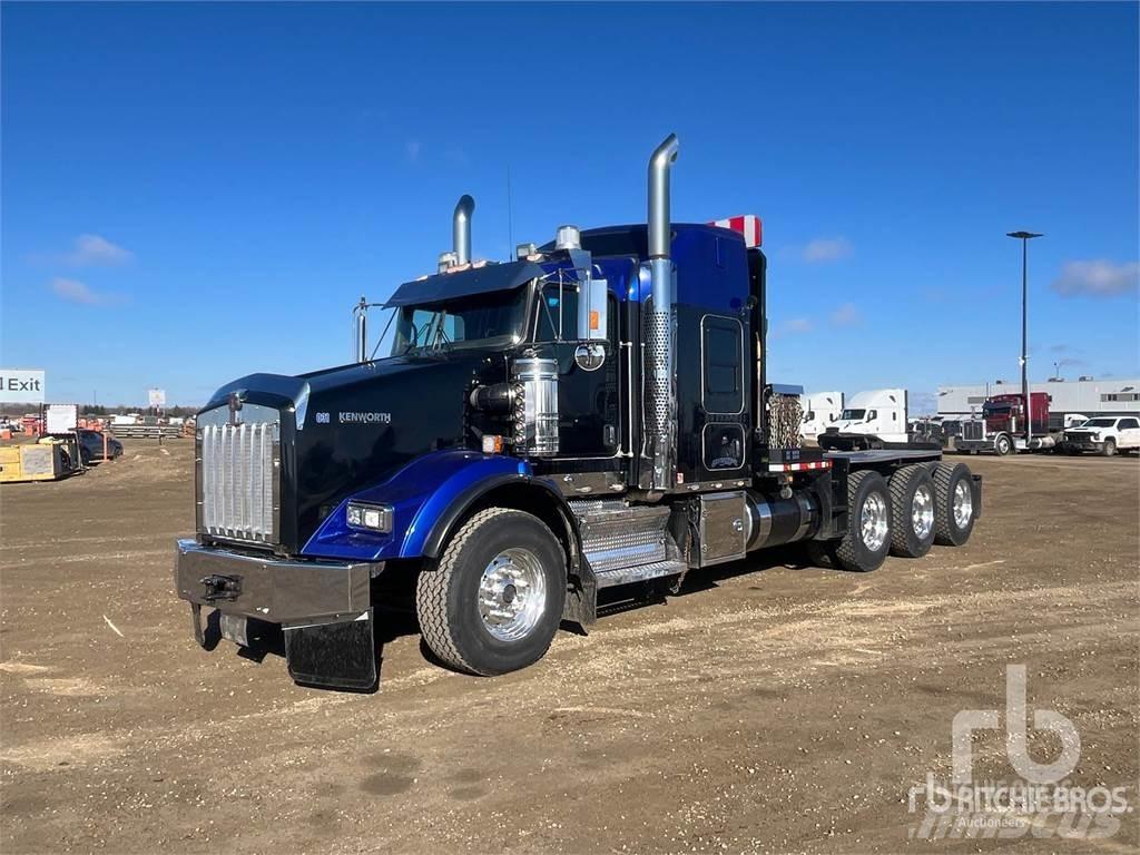 Kenworth T800 Flatbed lastbiler med spil
