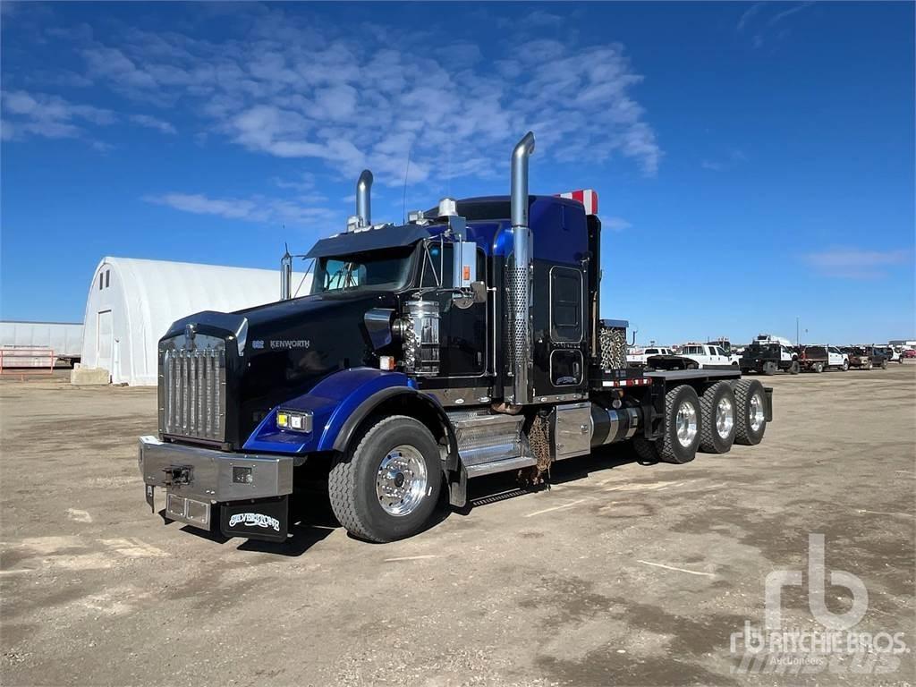Kenworth T800 Flatbed lastbiler med spil