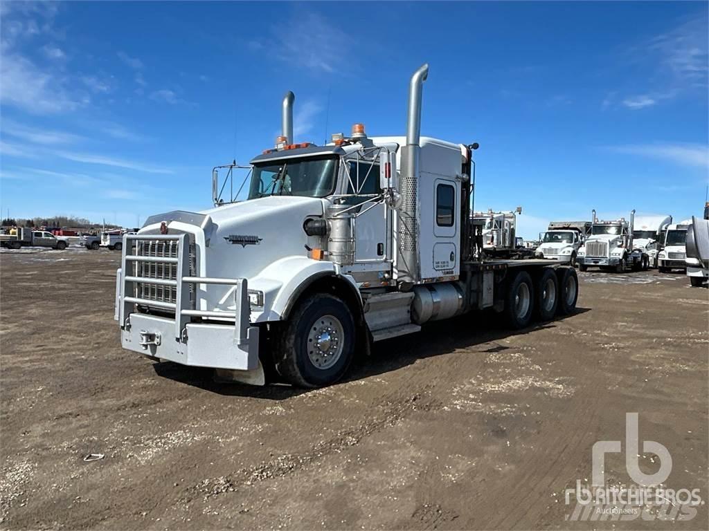 Kenworth T800 Flatbed lastbiler med spil