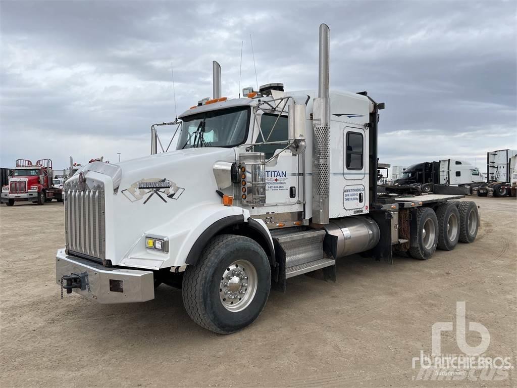 Kenworth T800 Flatbed lastbiler med spil