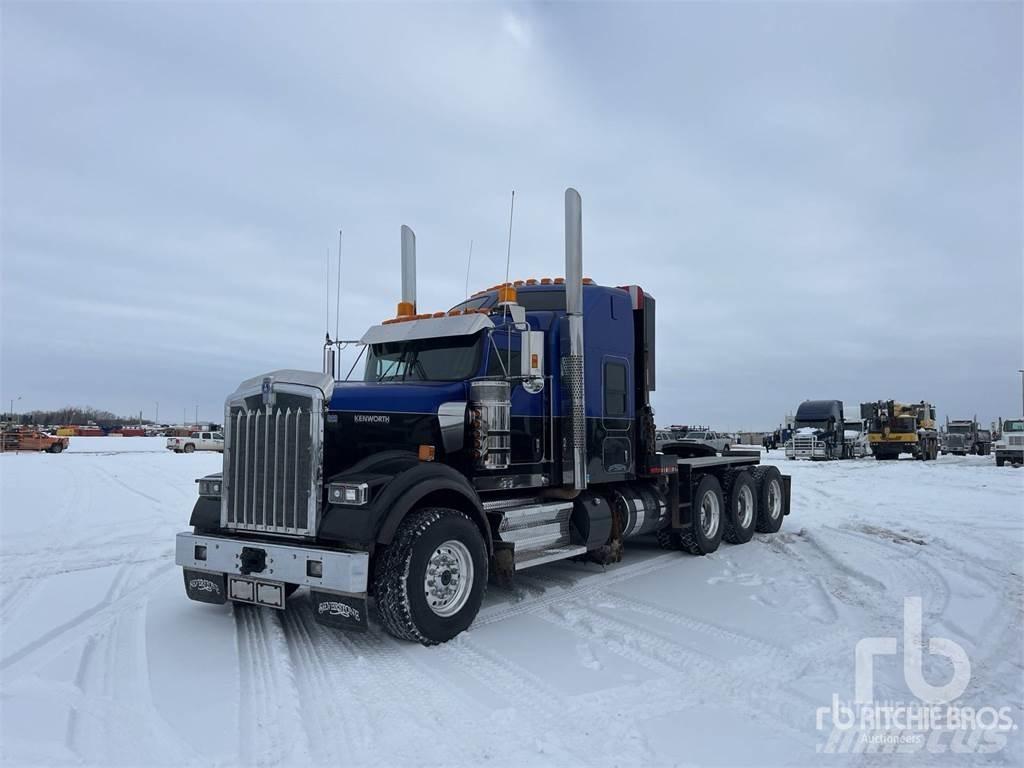 Kenworth W900 Flatbed lastbiler med spil