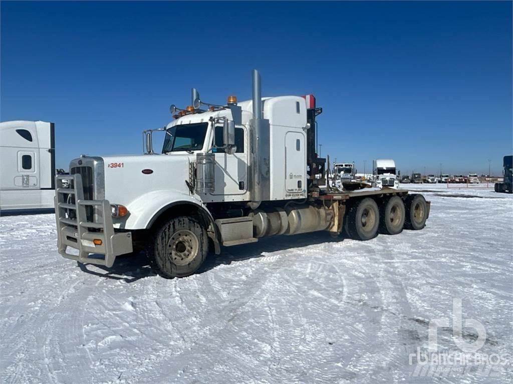 Peterbilt 367 Flatbed lastbiler med spil