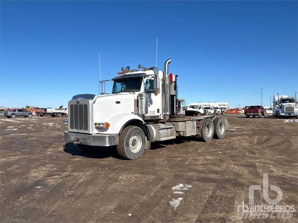 Peterbilt 367 Flatbed lastbiler med spil