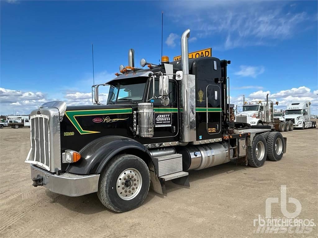 Peterbilt 367 Flatbed lastbiler med spil
