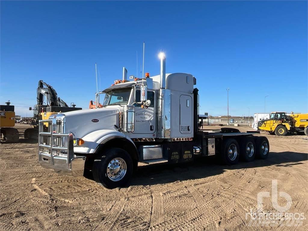 Peterbilt 378 Flatbed lastbiler med spil