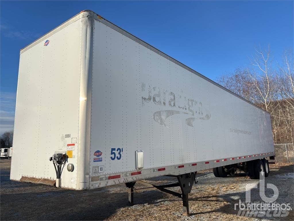 Utility VS2DX Semi-trailer med fast kasse