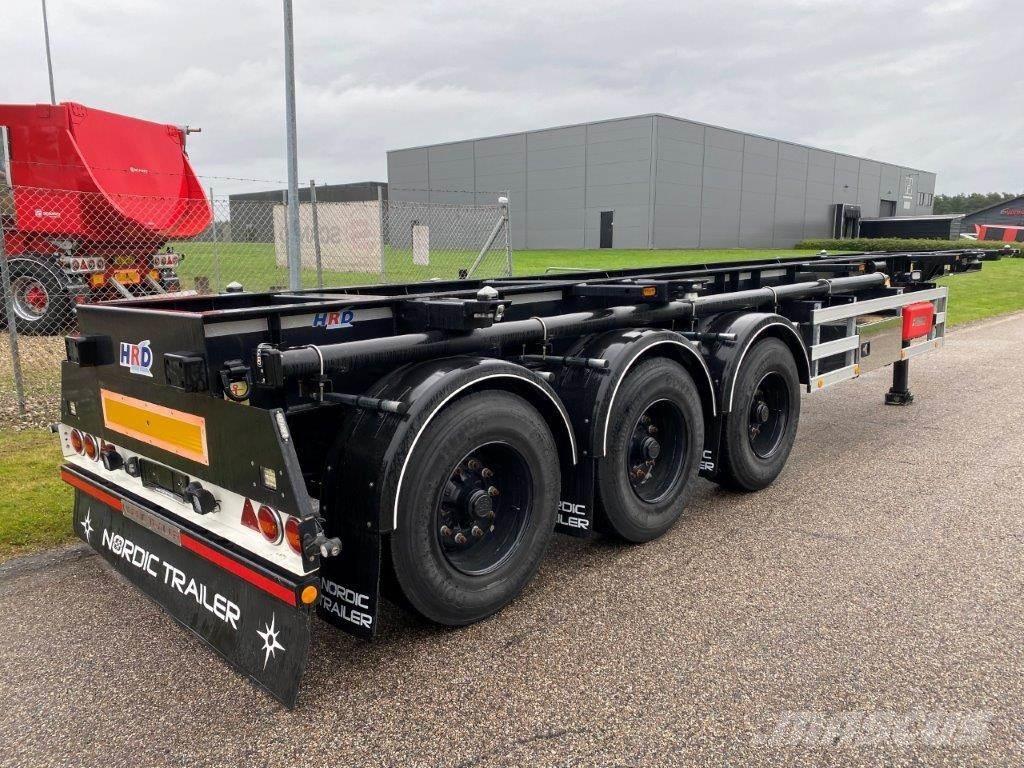 HRD 3-aks 20 + 30 ADR Semi-trailer med containerramme