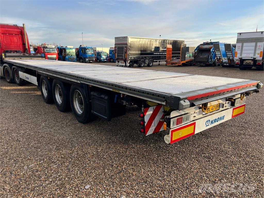 Krone 13,6 mtr Semi-trailer med lad/flatbed