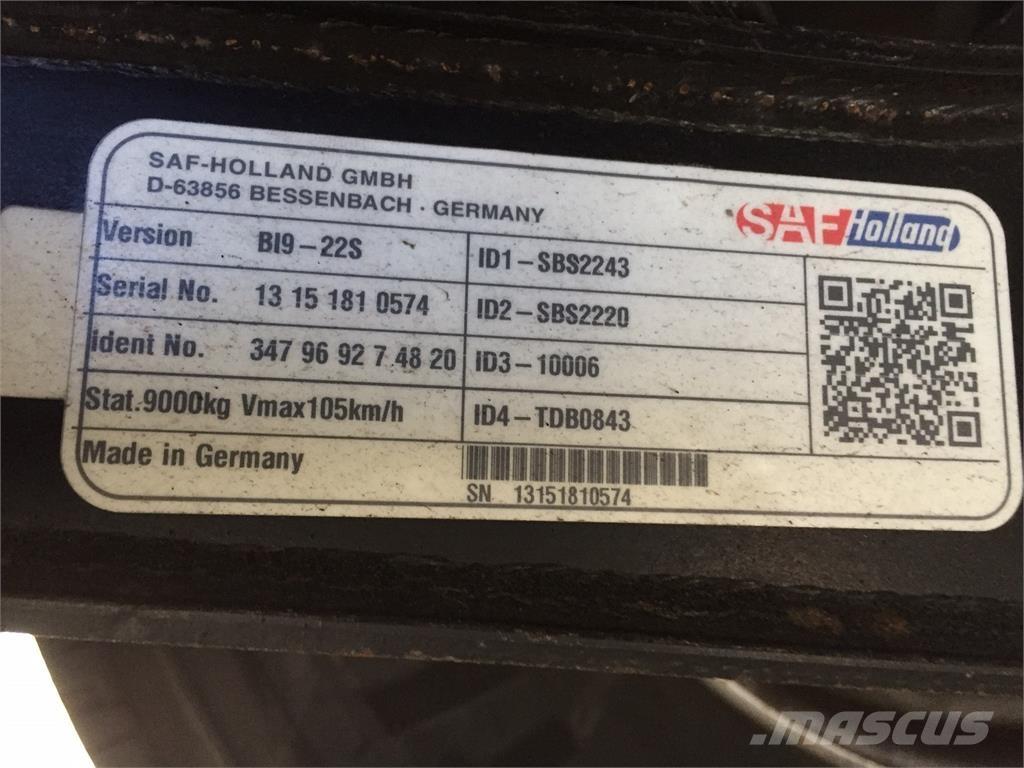  MTDK 13,6 mtr Semi-trailer med Gardinsider