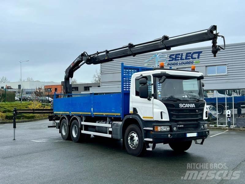 Scania P 410 Lastbil med kran