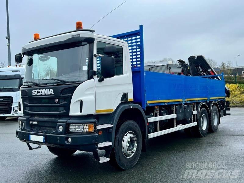 Scania P 410 Lastbil med kran