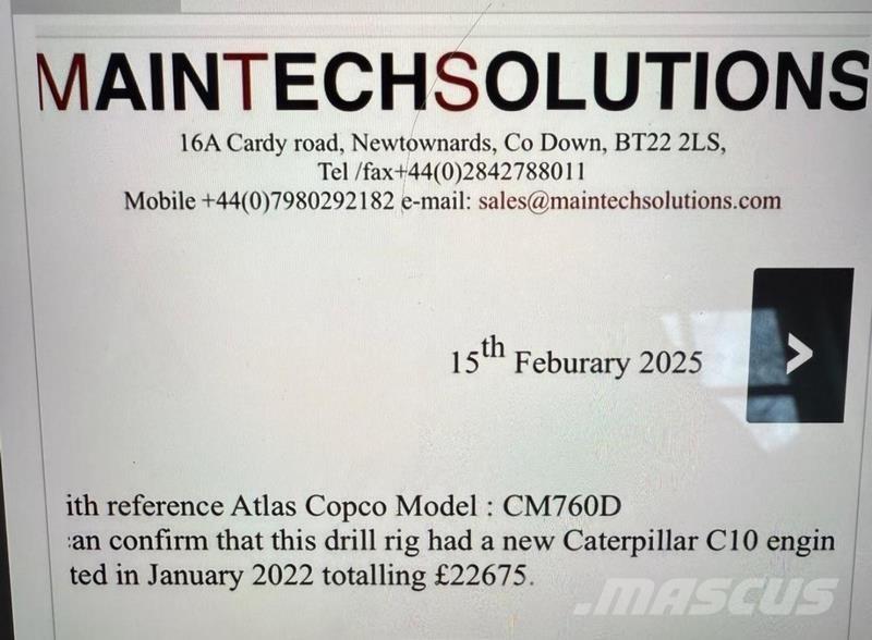 Atlas Copco CM-760D Entreprenør - Andet