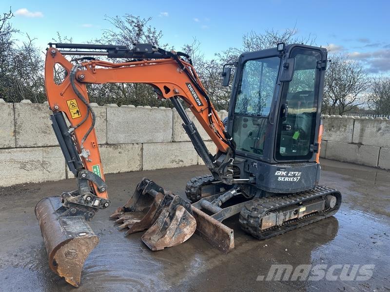 Doosan DX27 Gravemaskiner på larvebånd