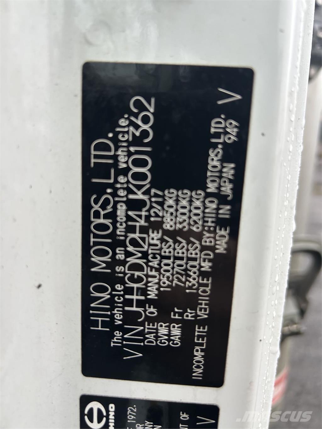 Hino 195 Fast kasse
