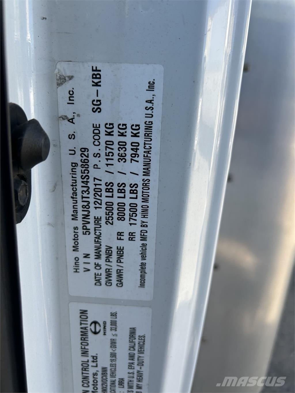 Hino 258ALP Fast kasse