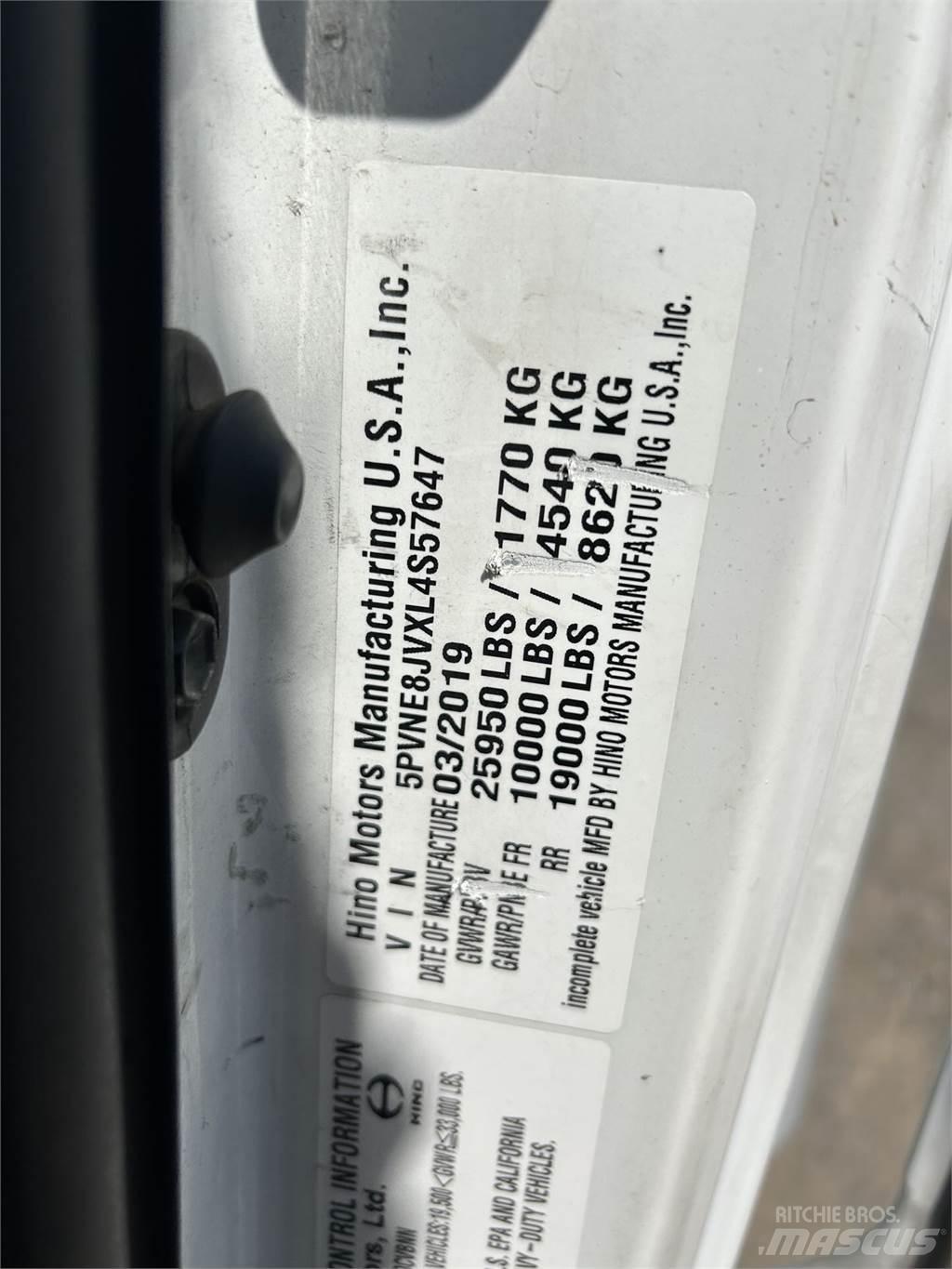 Hino 268 Fast kasse
