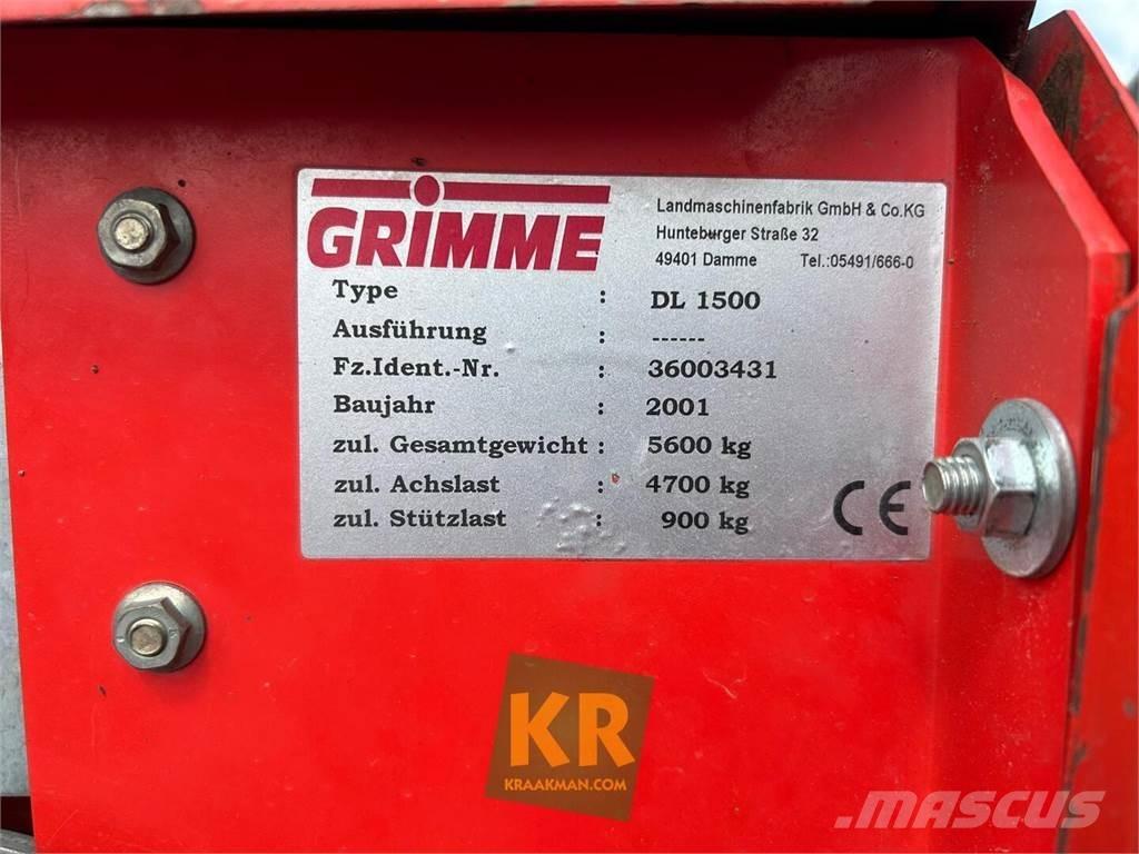Grimme dl 1500 Kartoffeloptagere