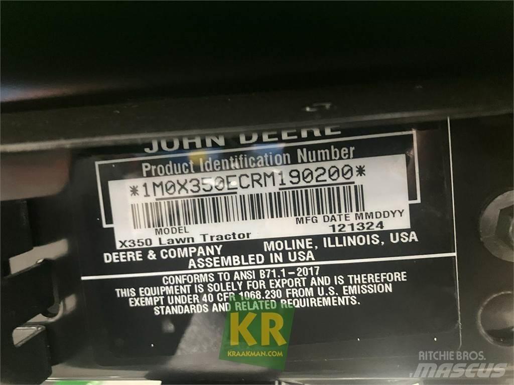 John Deere X350 Traktorklippere