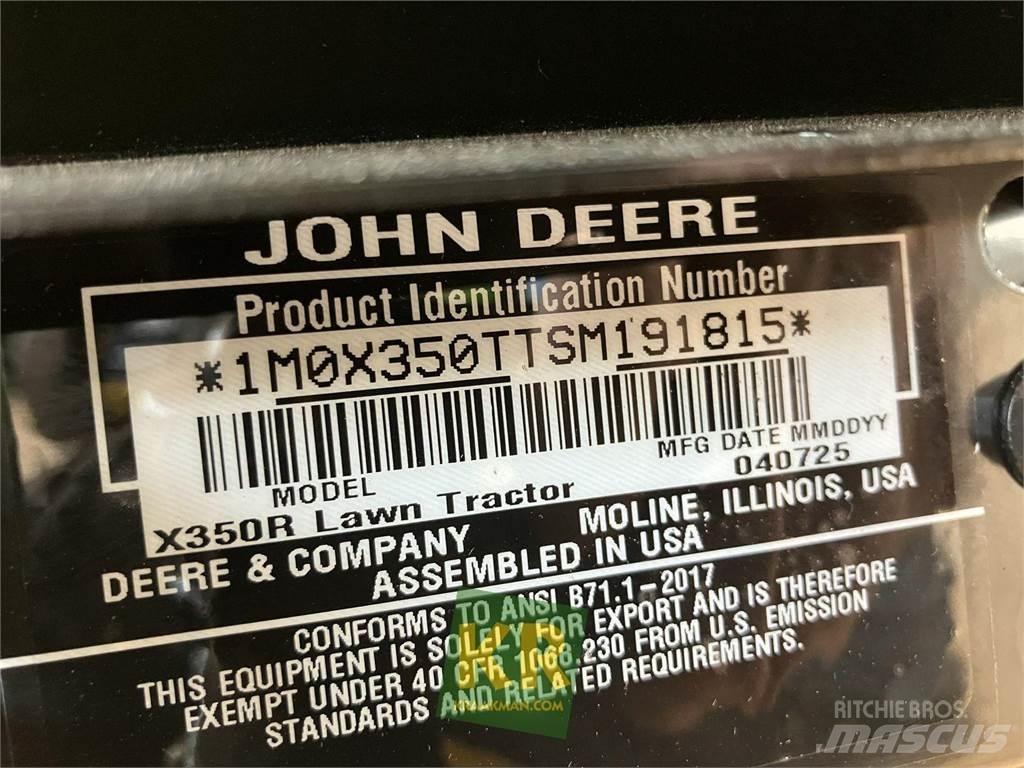 John Deere X350R Traktorklippere