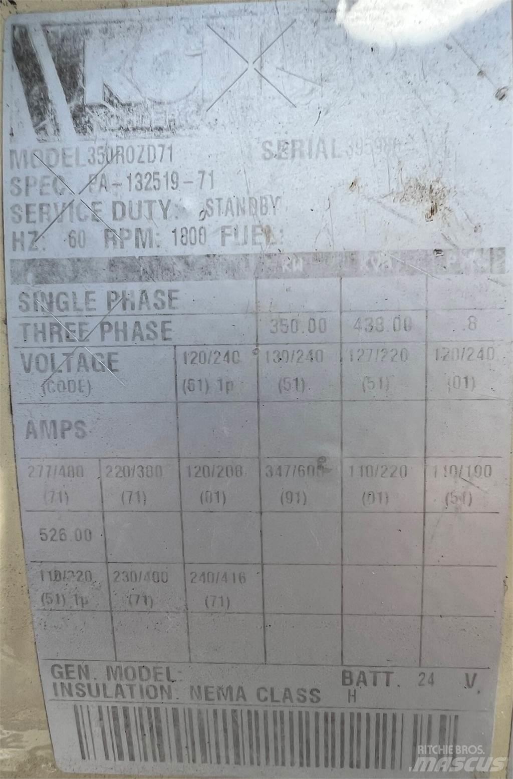 Kohler 350kW Andre generatorer