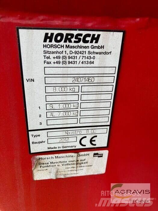 Horsch MAISTRO 8 CC Såmaskine