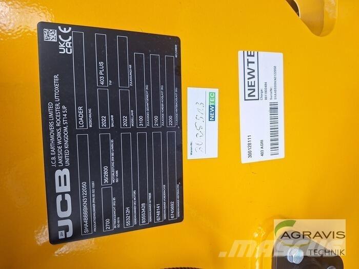 JCB 403 AGRI Læssemaskiner på hjul