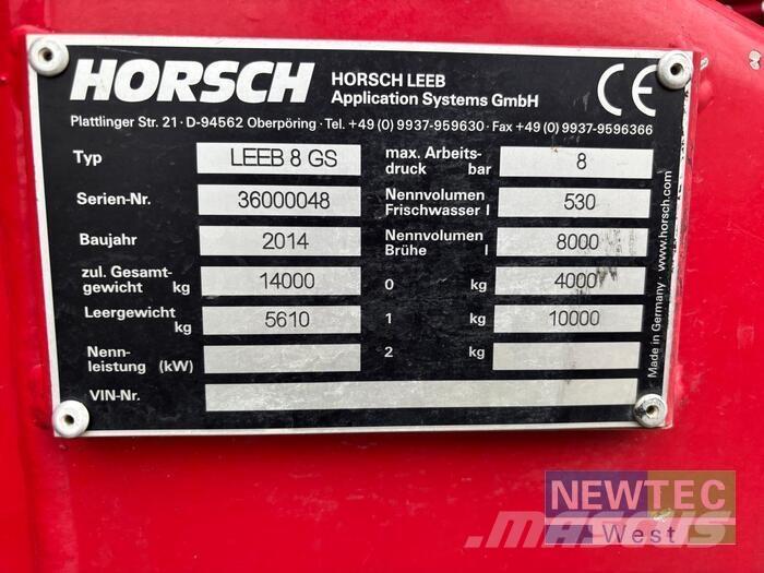  LEEB 8 GS Trailersprøjter