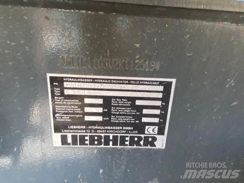 Liebherr A 916 Gravemaskiner på hjul