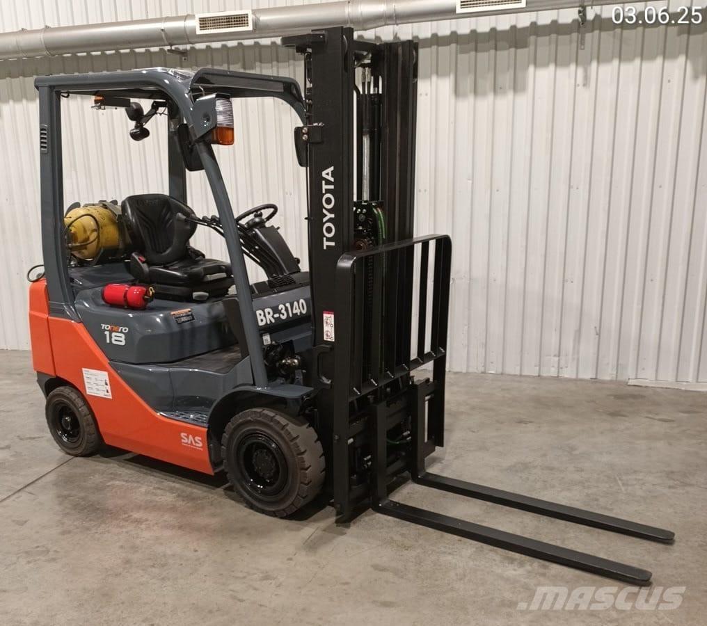 Toyota 02-8FGF18 LPG gaffeltrucks